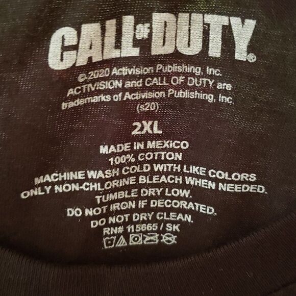 NWT Call of Duty Black T-Shirt Sz 2XL - Picture 3 of 3